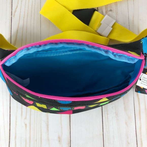 90's Whatever Retro Style Fanny Pack Neon - Picture 3 of 4